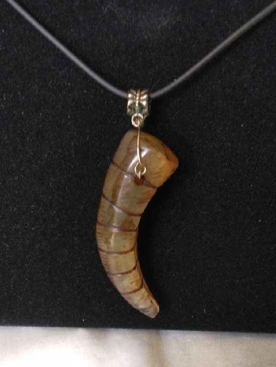 Jewelry - Handcrafted Brown Horn Pendant Necklace